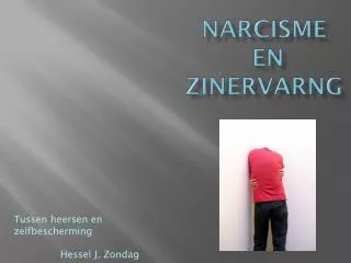 narcisme en zinervarng