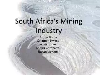 South Africa’s Mining Industry
