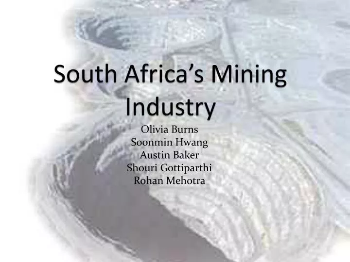 south africa s mining industry
