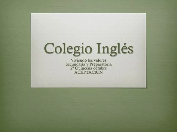 colegio ingl s