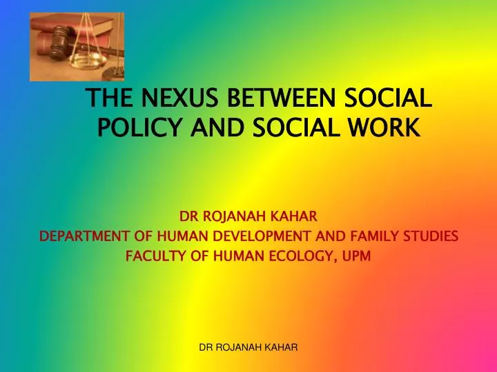 the nexus between social policy and social work