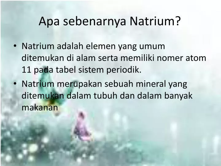 apa sebenarnya natrium