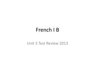 french i b