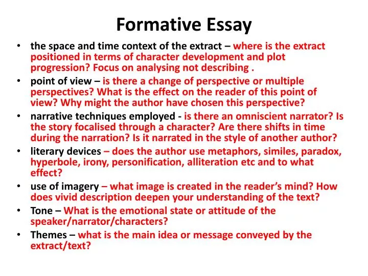 formative essay