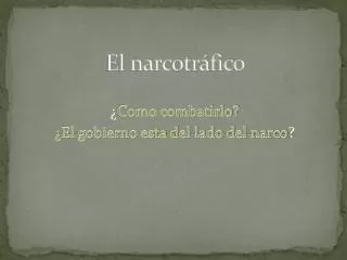 el narcotr fico