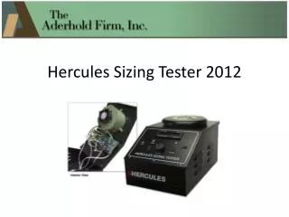 H ercules Sizing Tester 2012