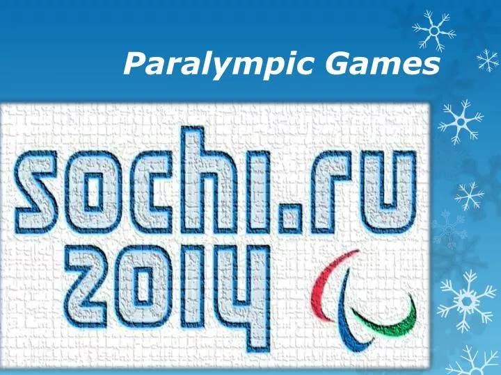 paralympic games
