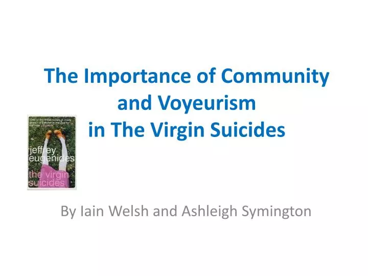 the importance of community and voyeurism in the virgin suicides
