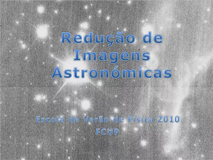 redu o de imagens astron micas