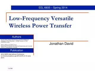 Low-Frequency Versatile Wireless Power Transfer