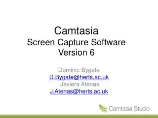 Camtasia Screen Capture Software Version 6