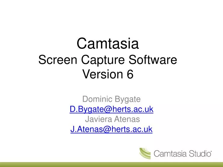 camtasia screen capture software version 6