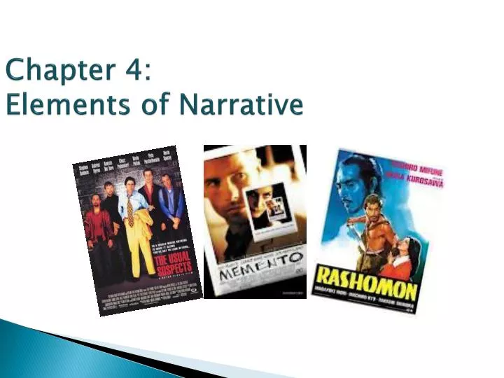 chapter 4 elements of narrative
