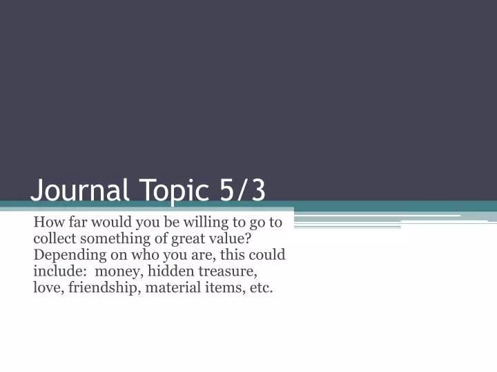 journal topic 5 3