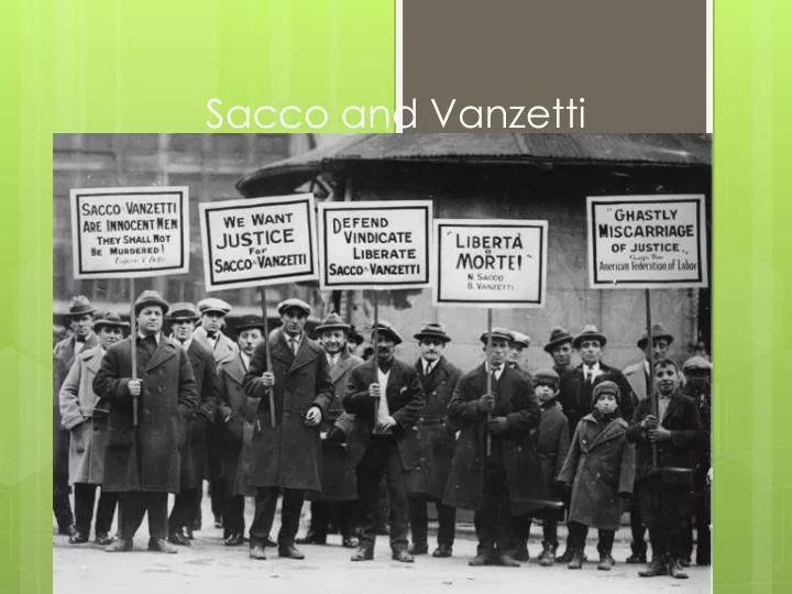 sacco and vanzetti