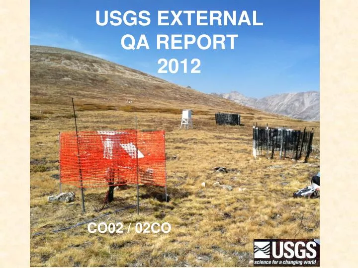 usgs external qa report 2012
