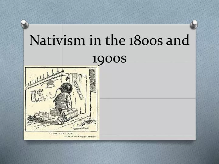 nativism in the 1800s and 1900s