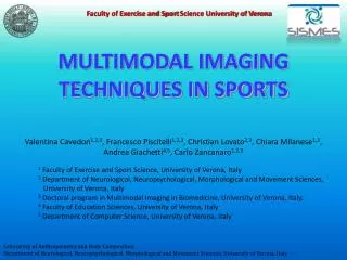 MULTIMODAL IMAGING TECHNIQUES IN SPORTS