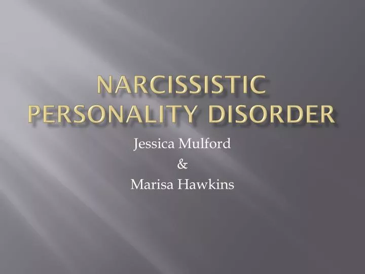 narcissistic personality disorder