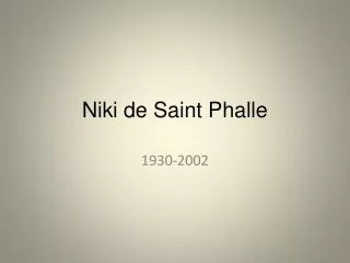 Niki de Saint Phalle