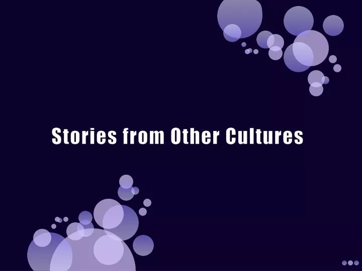 stories from other cultures