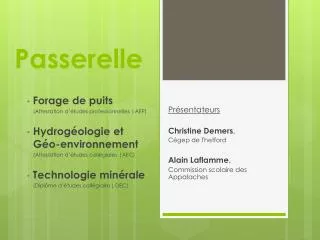 passerelle
