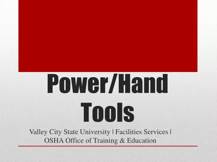 power hand tools