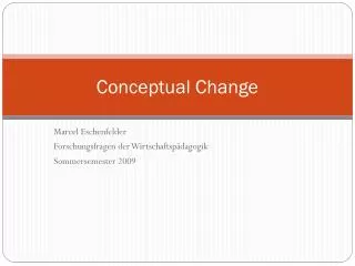 conceptual change