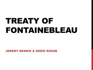 Treaty of Fontainebleau