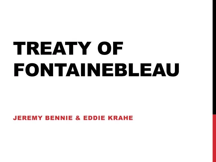 treaty of fontainebleau