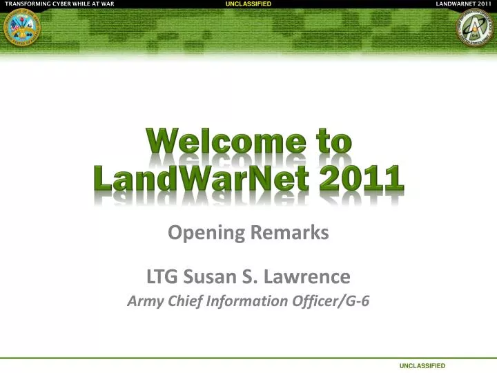 welcome to landwarnet 2011
