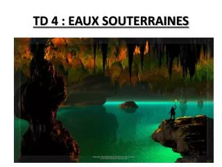 td 4 eaux souterraines