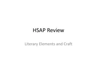 HSAP Review