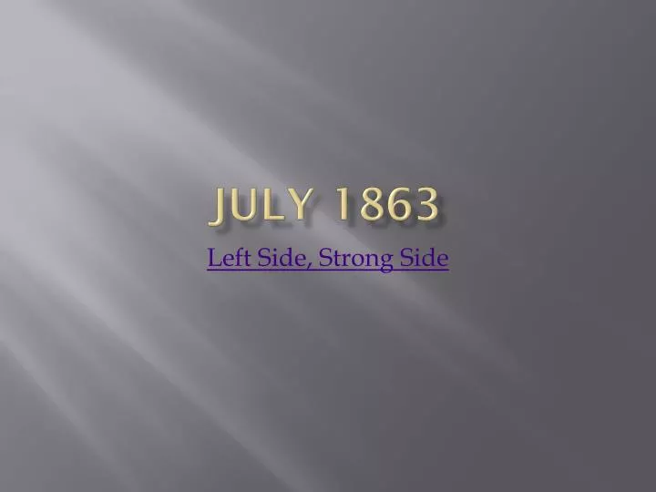 july 1863