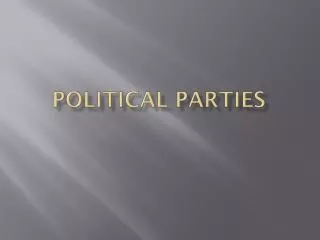 political parties