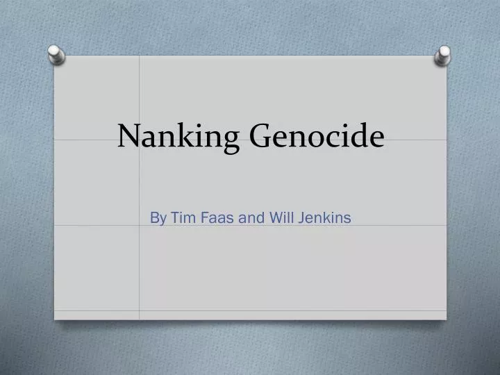nanking genocide