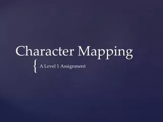 Character Mapping