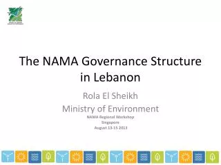 The NAMA Governance Structure in Lebanon