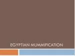 Egyptian Mummification - slide 1