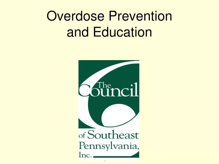 overdose prevention and education