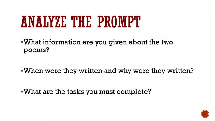 analyze the prompt