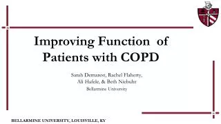 Improving Function of Patients with COPD