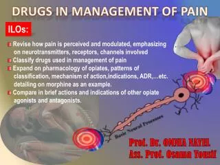 DRUGS IN MANAGEMENT OF PAIN