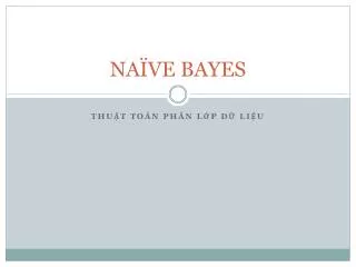 na ve bayes