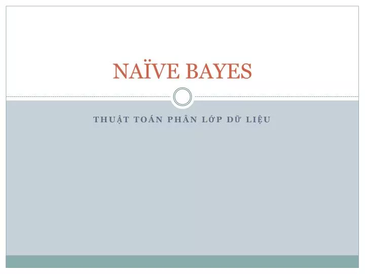 na ve bayes