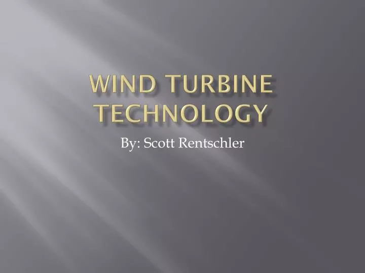 wind turbine technology