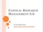 Understanding Hypotheses and Statistical Power in Clinical Research Management - slide 1