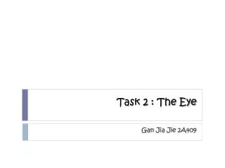 Task 2 : The Eye