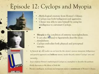 Episode 12: Cyclops and Myopia