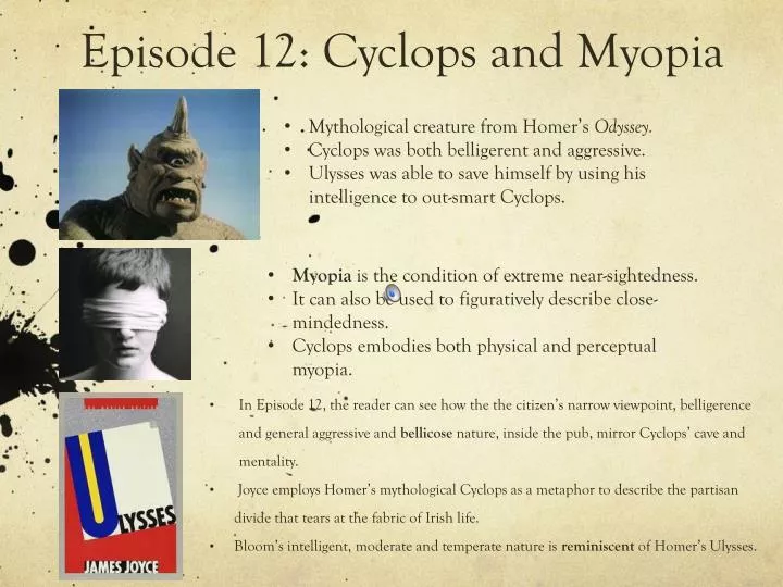 episode 12 cyclops and myopia